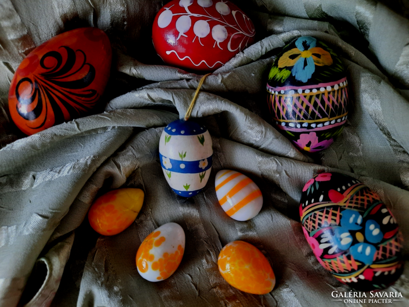 Easter paper mache eggs