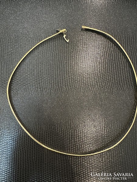 Nolan miller gold semi-rigid collars