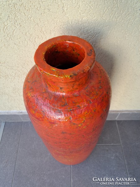 Giant retro ceramic floor vase 66 cm
