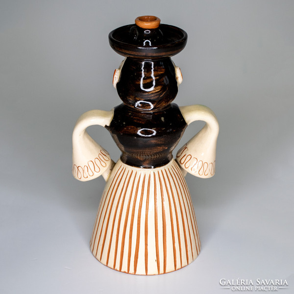 Ceramic bottle, Hortobágy shape