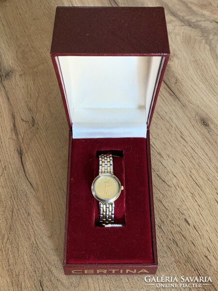 Certina women's metal strap jewelry watch in original box