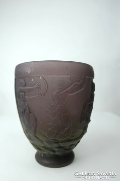 French art deco georges de feure glass vase - 51919