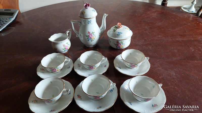 Herend flower pattern coffee set