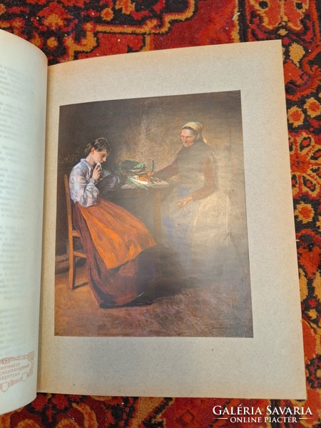 Rrr!!! Extra album of modern Hungarian painters - Pest diary 1907 Gottermayer binding!!! Collectors!