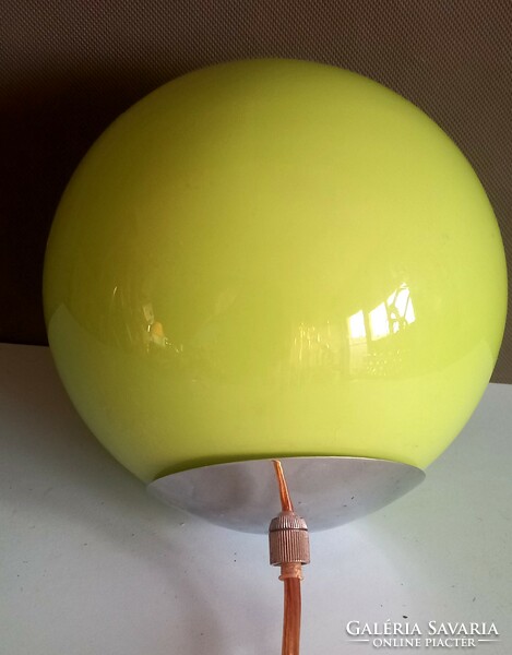 Bauhaus kiwi zöld Muránói üveg búrás mennyezeti lámpa ALKUDHATÓ