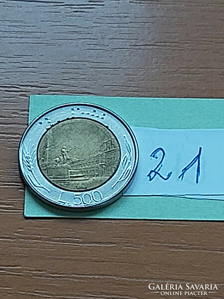 Italy 500 lira 1983, bimetal, Quirinale-Palace Rome, 21