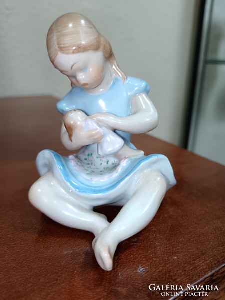Porcelain baby doll from Kőbánya
