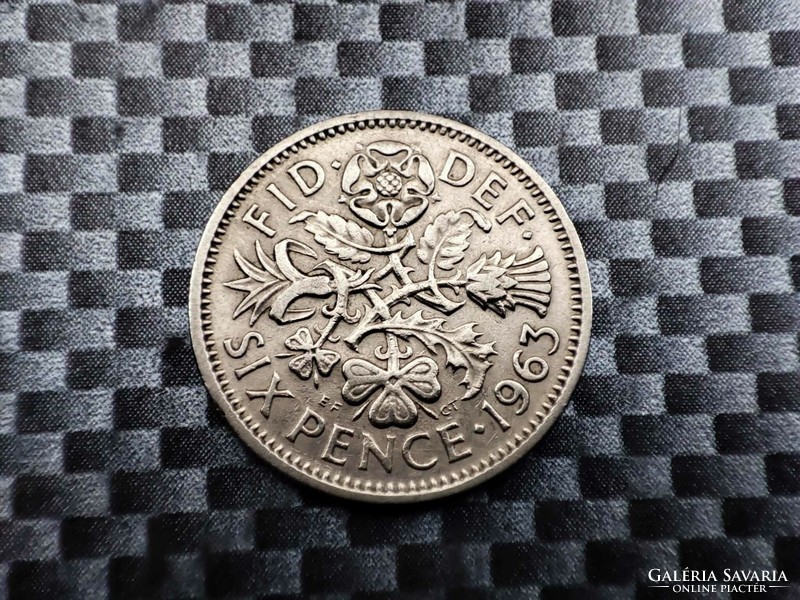 Egyesült Királyság 6 Penny, 1963