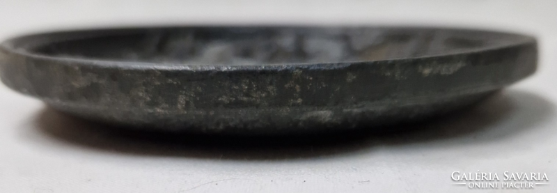 Antique cast iron relief or bowl 11.5 cm. Diameter 334 g.