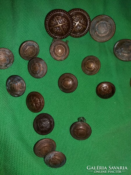 Old mn Hungarian People's Army military clothing buttons together according to pictures