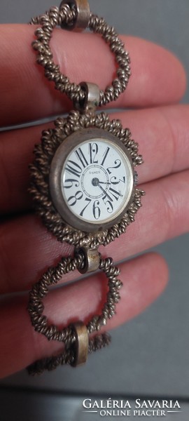 Antique silver women's wristwatch