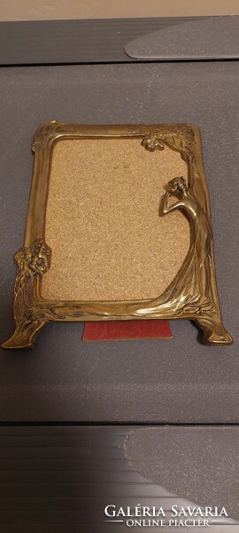 Art Nouveau copper picture frame