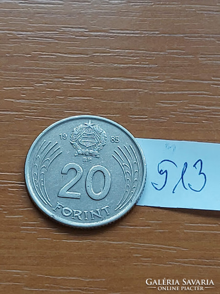 MAGYAR NÉPKÖZTÁRSASÁG 20 FORINT 1985  Réz-nikkel  513