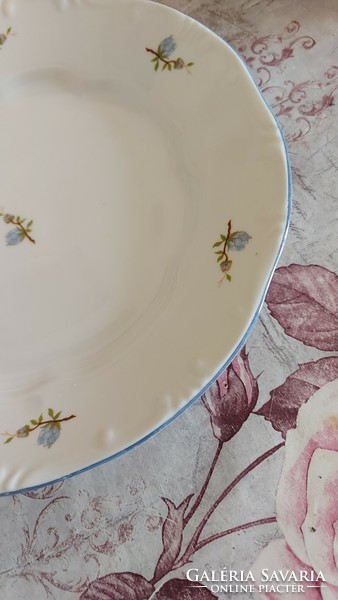 Zsolnay blue peach blossom large cake plate