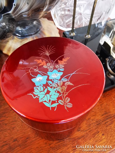 Japanese tea grass lacquer box