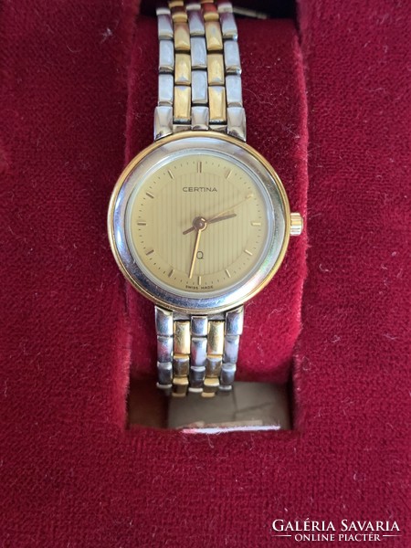 Certina women's metal strap jewelry watch in original box