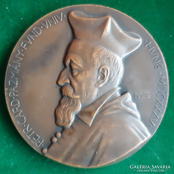 Lajos Berán: péter pázmány 1935, bronze medal