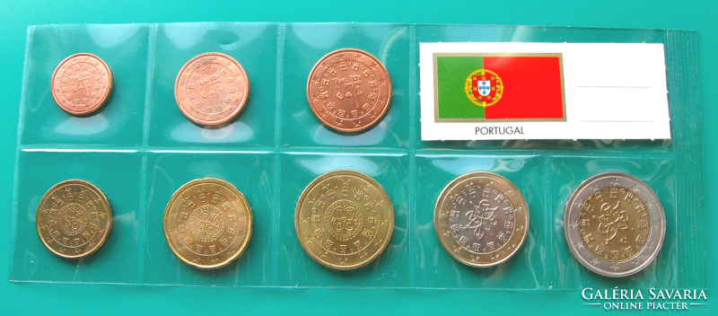 Portugália - Teljes Euro forgalmi sor -  2002 és 2004