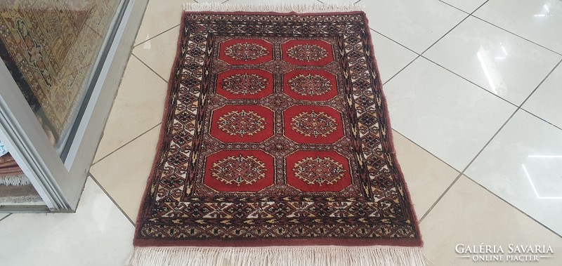 3322 Pakisztáni Türkmén Kézi gyapjú Perzsa Szőnyeg 76X107CM Ingyen Futár