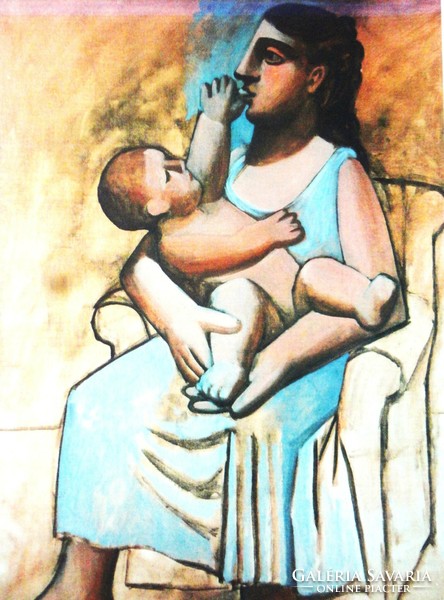 Picasso Anya gyermekével