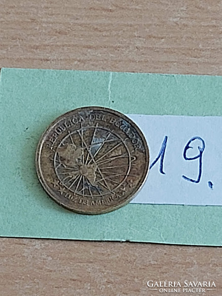 ECUADOR 1 CENTAVO 2000  Sárgaréz  19