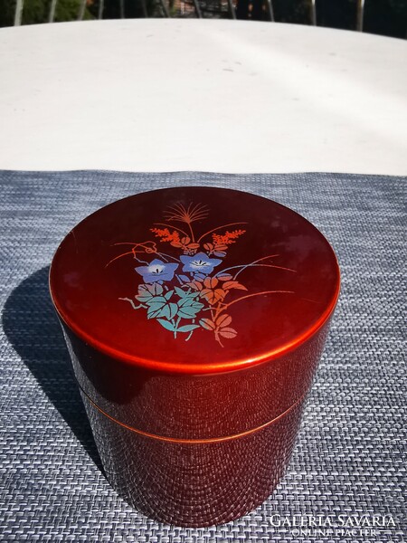 Japanese tea grass lacquer box