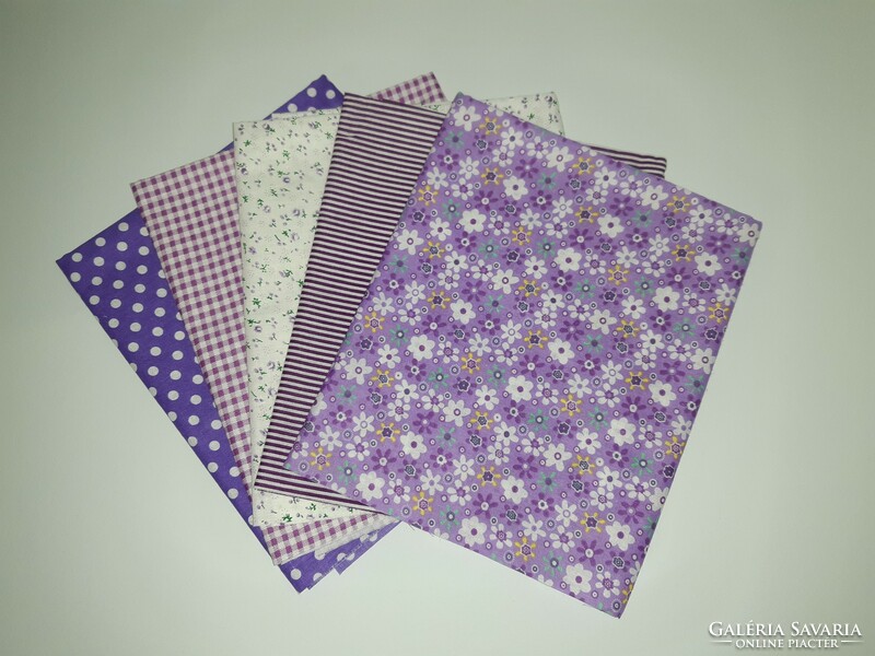 Purple fabric package - patchwork - decor - fabric by the meter - quilting