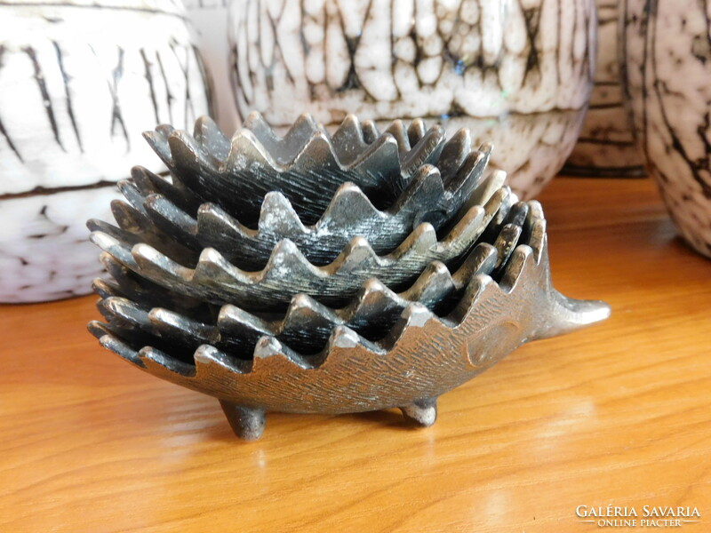 Walter bosse nature hedgehog ashtray set