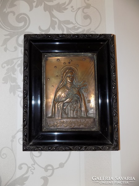 Sándor Bakonyi (1893-1937) St. Theresa bronze relief !!