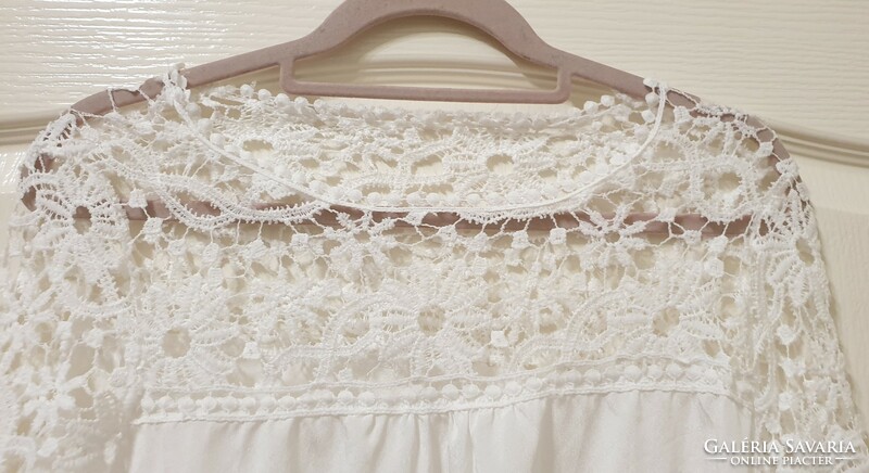 White lace blouse, size m - l