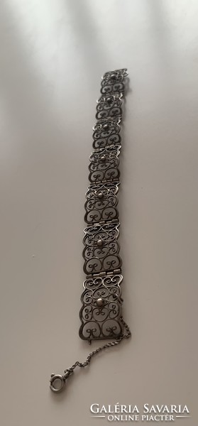 Antique 835 multi-marked meticulous filigree Art Nouveau beautiful bracelet bangle bracelet