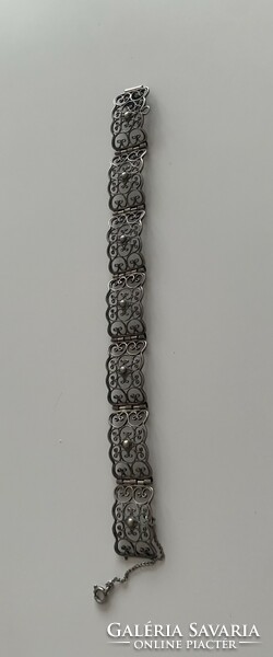 Antique 835 multi-marked meticulous filigree Art Nouveau beautiful bracelet bangle bracelet