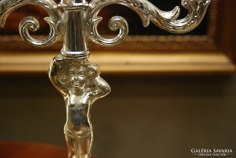 Pair of candlesticks in baroque style