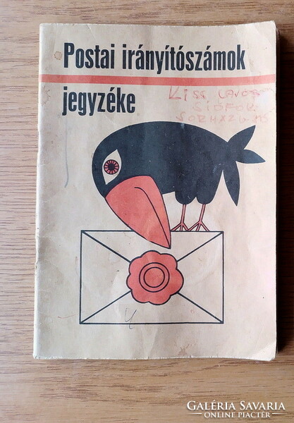 (1972) Postai irányítószámok jegyzéke