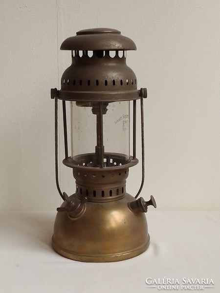 Very rare original baby petromax 821 petroleum gas lamp, collector's item