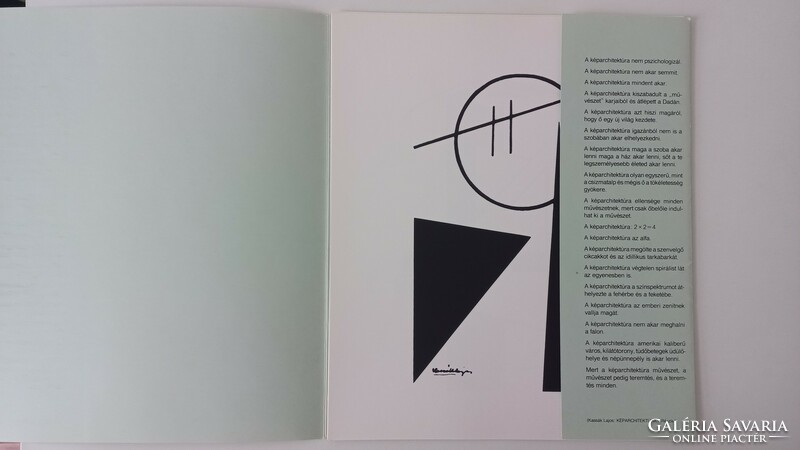 Lajos Kassák (1887-1967): Kassák 6 image architecture, complete folder, 1981.