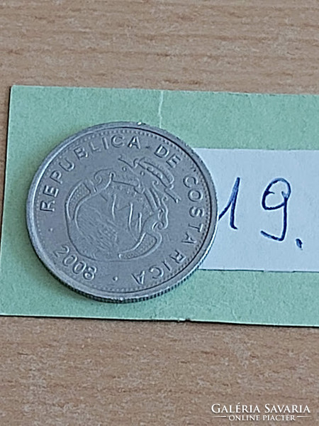 Costa Rica 10 colones 2008 alu. 19