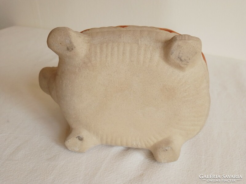 Ceramic pot in the shape of a turtle figure, pot, planter