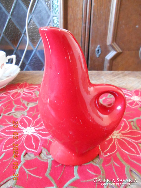 Zsolnay small pitcher with ox blood glaze