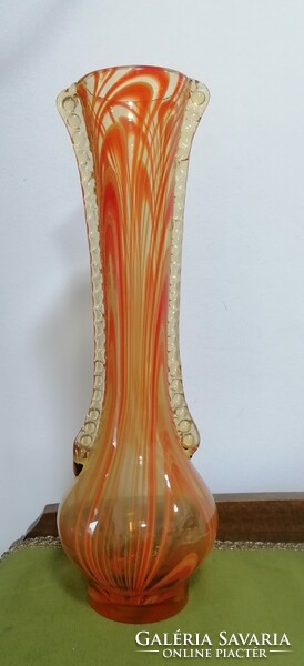 Decorative large glass vase
