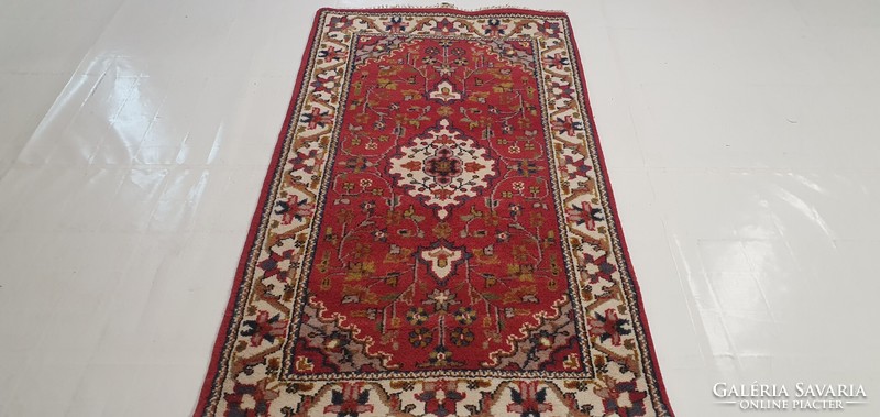 3070 HINDU Kashan kézi gyapjú perzsa szőnyeg 90X155CM INGYEN FUTÁR