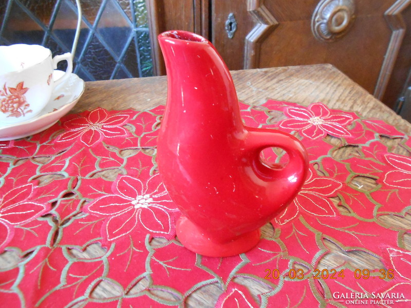 Zsolnay small pitcher with ox blood glaze