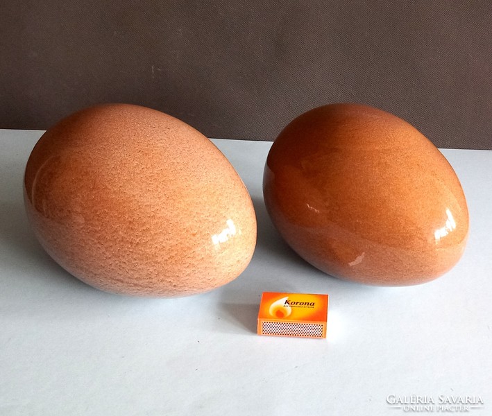 Huge Italian modernist ceramic egg negotiable design