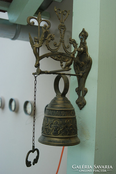 Antique yellow copper bell