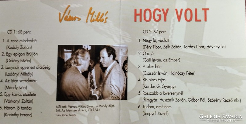 Hogy volt - Hangoskönyv - 3CD - Vámos Miklós