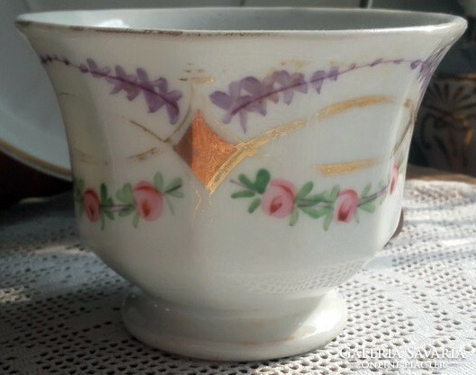 Antique cup and Wiener Bieder saucer - art&decoration