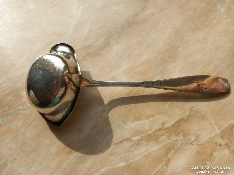 Silver sauce spoon with gilded interior, age: 1919!!!