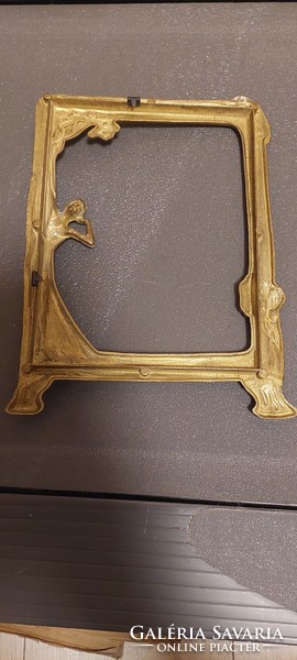 Art Nouveau copper picture frame