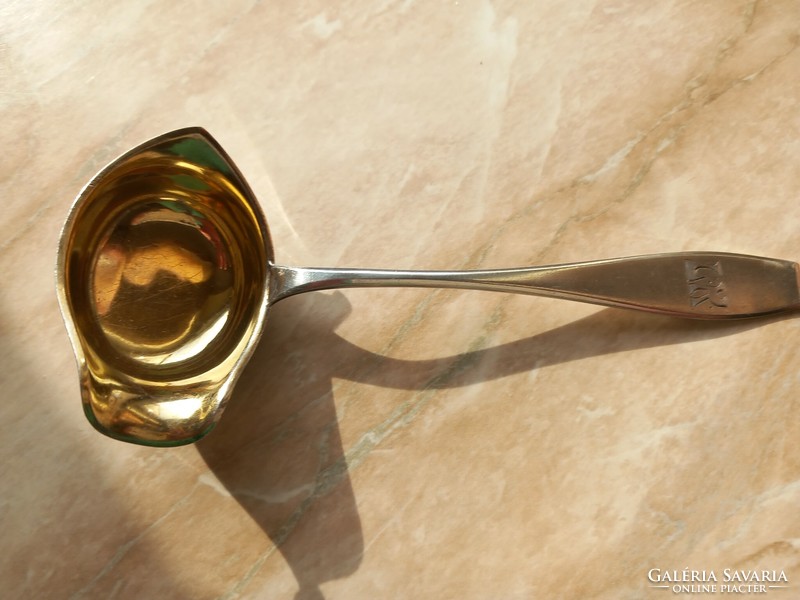 Silver sauce spoon with gilded interior, age: 1919!!!