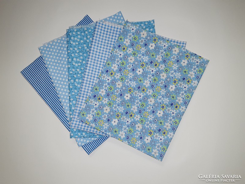 Blue material package - patchwork - decor - fabric by the meter - quilting